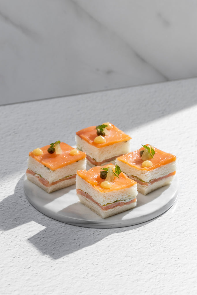 Smoked Salmon from Scotland & Cucumber Petit Sandwich (One Dozen)