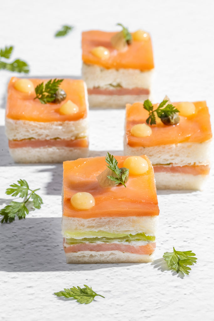 Smoked Salmon from Scotland & Cucumber Petit Sandwich (One Dozen)