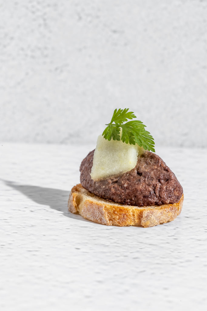 Basque Boudin Noir, Granny Apple Compote on Toasted Baguette (One Dozen)