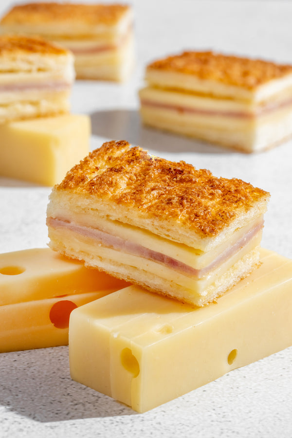Mini Croque Monsieur, Ham & Cheese Mini Sandwich (One Dozen)